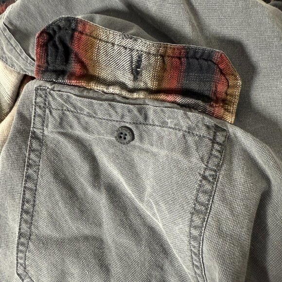 Red Head Brand Men's Flannel Plaid Lined Shirt/Shacket Gray - Picture 7 of 7